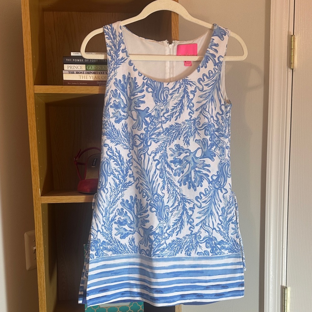 Lilly Pulitzer Blue and White Romper